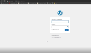 لوحة الدخول ووردبريس على لينكس