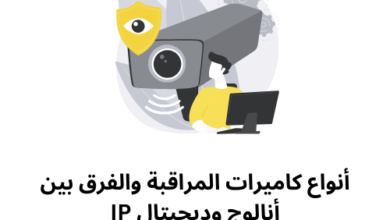 أنواع كاميرات المراقبة والفرق بين أنالوج وديجيتال IP infooit.com